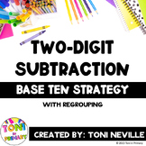 Two-Digit Subtraction: Base Ten Strategy (with Regrouping)