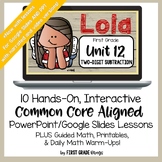 Two-Digit Subtraction First Grade Math Lessons, Guided Math & Worksheets