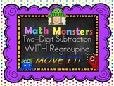 Two-Digit Subtraction WITH Regrouping MOVE IT! - Math Monsters