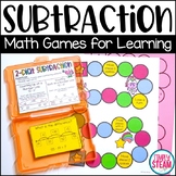 Two Digit Subtraction with Regrouping Math Games for Second Grade