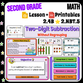 Two-Digit Subtraction (without regrouping) ✨ Lesson + Prin