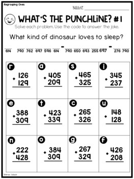 two digit three digit addition subtraction worksheets bundle