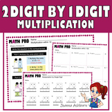 Two Digit by One Digit Multiplication within 100 Practice 