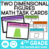 4th Grade Two Dimensional Figures Task Cards 2D Geometry M