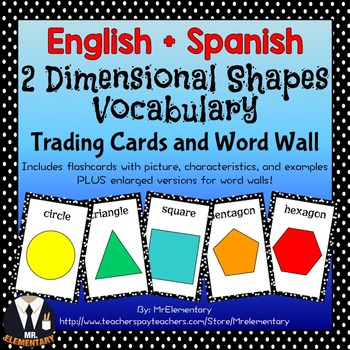 Preview of 2D Shapes Vocabulary Games and Word Wall