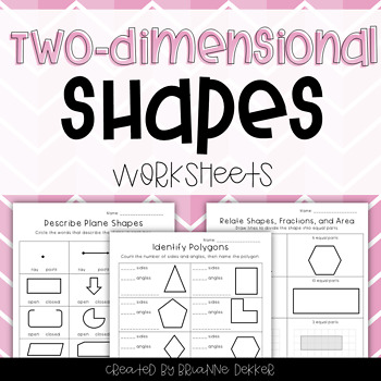 Preview of Two-Dimensional Shapes Worksheets
