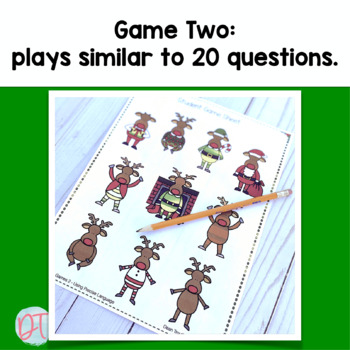 Christmas Reindeer Games for Speech Therapy | Expressive Language