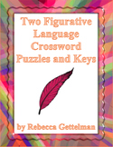 Two Figurative Language Crossword Puzzles