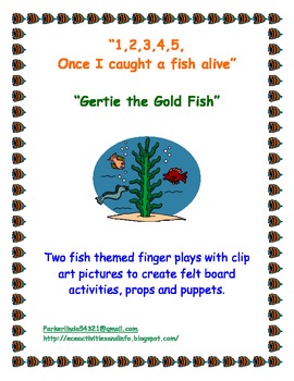 Fish Songs and Finger Play by Preschool Printable