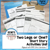 Two Legs or One? Short Story Activities HMH 7 Digital and Print