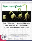 Two Life Science Crossword Puzzles About Plants and Seeds 