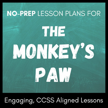 Preview of Two No-Prep Lesson Plans or Sub Plans for "The Monkey's Paw," by W. W. Jacobs