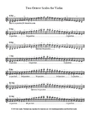 Two Octave Violin Scale Sheet