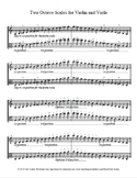 Two Octave Violin and Viola Scale Sheet