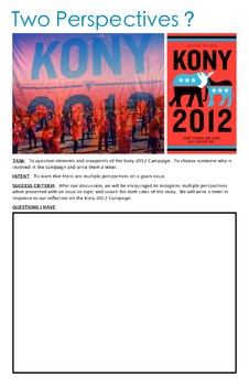 Preview of Two Perspective of Kony 2012
