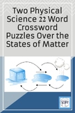 Two Physical Science 22 Word Crossword Puzzles Over the St