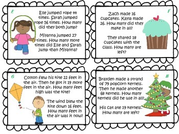 Two Part Word Problems by Chalkboardsn123s | Teachers Pay Teachers