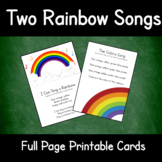 Two Rainbow Songs- Illustrated with accurate rainbow order