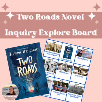 Preview of Two Roads Novel Inquiry Explore Board