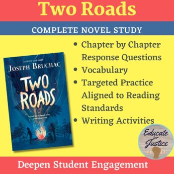 Preview of Two Roads by Joseph Bruchac Historical Fiction Novel Study- Complete Bundle