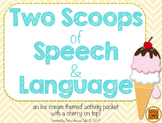 Two Scoops of Speech & Language {ice cream themed activities}