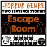 Two Sentence Horror Stories Escape Room & Writing Activity