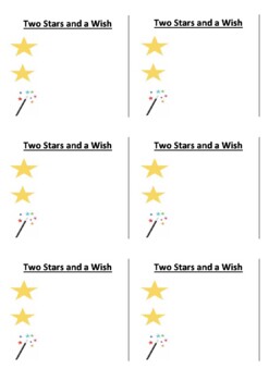 Preview of Two Stars and a Wish (4 templates included)
