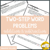 Two-Step Addition & Subtraction Word Problems WITH Answer Keys!