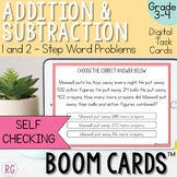 Two Step Addition and Subtraction Word Problems Boom Cards™