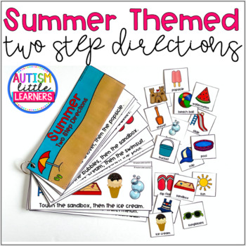 Two Step Directions For Speech Therapy - Summer by Autism Little Learners