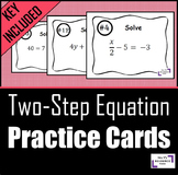 Two Step Equation Cards