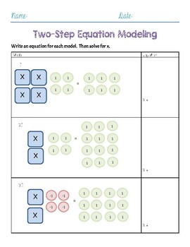 Preview of Two-Step Equation Modeling