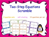 Two-Step Equation Scrambled Puzzle