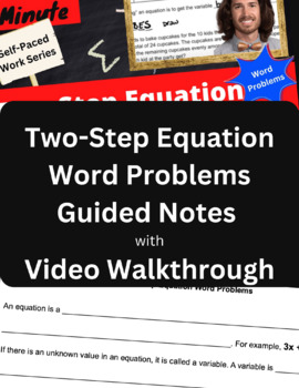 solving two step equations word problems pdf