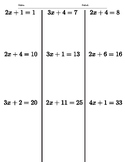 Two Step Equation Worksheets (Set of 2)