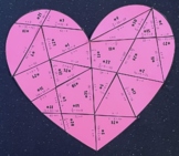Two Step Equations - 7th Grade Math Valentines Puzzle Activity
