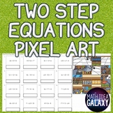 Two Step Equations Activity Pixel Art