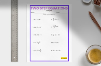 Preview of Two Step Equations B