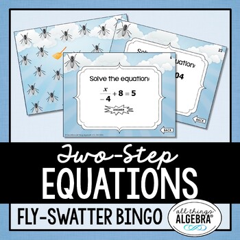 Preview of Two-Step Equations | Fly-Swatter Bingo Game