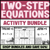 Two-Step Equations Bundle | Review Games and Activities | 