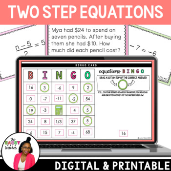 Preview of Two Step Equations Game Bingo