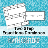 Two Step Equations Dominoes Game - Math Centers