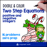 Two-Step Equations Doodle & Color by Number