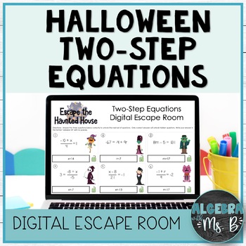 Preview of Two Step Equations Escape Room Digital Activity