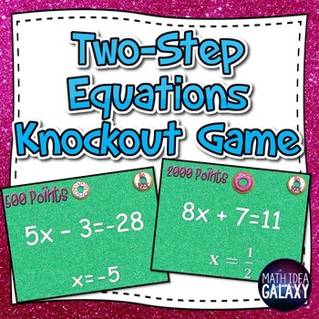 Preview of Two-Step Equations Review Game