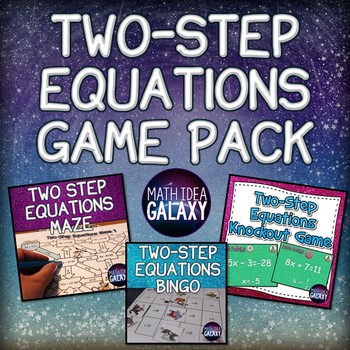 Preview of Two Step Equations Game Bundle