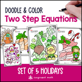 Two Step Equations Holiday Pack | Doodle Math: Twist on Co