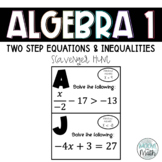 Two Step Equations & Inequalities Scavenger Hunt