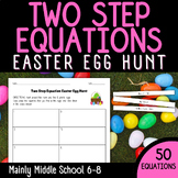 Two Step Equations EASTER Egg Hunt!