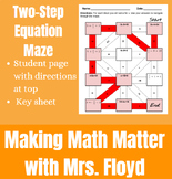 Two-Step Equations Maze